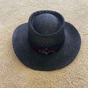NEW Black Greg Norman Straw hat